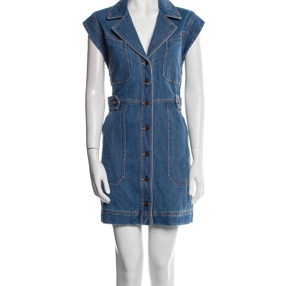 Veronica Beard Blue Denim Mini Dress